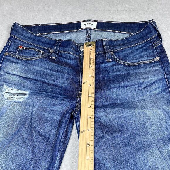 HUDSON Juliette Jeans Womens Size 27 Blue Refine Super Skinny Jeans Zip Front - Picture 7 of 15